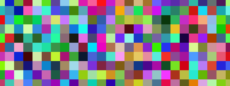 Featured image for Grid of Random Color Blocks > 2D